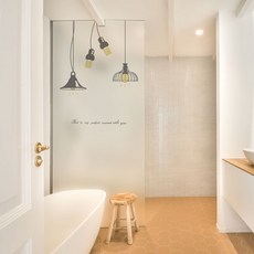 GGOOMIM 無膠靜電 傳遞愛意的燈 玻璃門窗貼 ph301_m, B款 文字