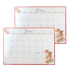 2021年Merci Bloom桌墊日曆 2入, 混色, 1組