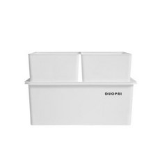 Mondspot蓋子內衣收納盒 YT_RB258 3入, 白色的, 1個