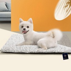 DING DONG PET 寵物可機洗柔軟毛絨坐墊, 灰色, 1個
