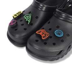 crocs 卡駱馳 Jibbitz 霓虹遊戲 5件組 2 10012944, 1套, 混合色
