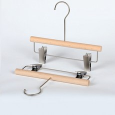 센스이따 아동용 원목 옷걸이 바지걸이 20 라운드 후크 15cm J258, 무광, 5개입