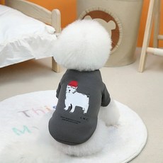 Coco studio 寵物 Benji 厚款 T恤, 1個, 灰色