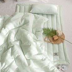 棉質午睡被子組, 薄荷綠