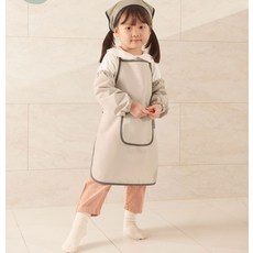 BEBE CHOUETTE 兒童粉彩防水圍裙 + 頭巾 + 袖套組