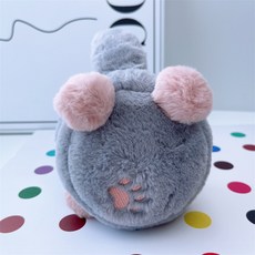 Rianbere狗狗冬季防寒毛絨可折疊耳罩