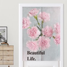 粉紅花朵門簾 L105, 款式12