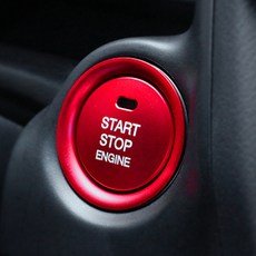 River Fox 車用黏貼式啟動按鈕保護蓋, 紅色, 1個