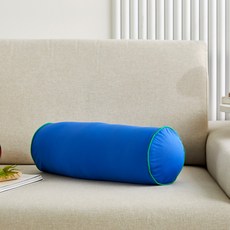 모던하우스 3도씨 익스트림쿨 원통형 쿠션, 솔리드 블루