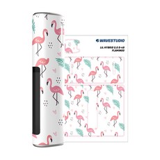 웨이브스튜디오 릴 하이브리드 2.0 스킨 스티커, D-49 FLAMINGO, 2개