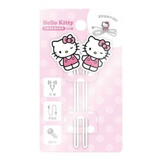 Hello Kitty 凱蒂貓 矽膠造型萬用束帶, 1個, 單一顏色