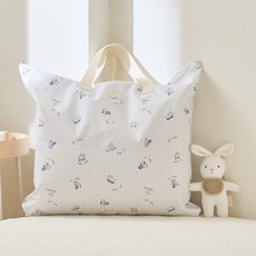 lolbaby 孩童用PU防水午睡被收納袋, 藍色小狗款