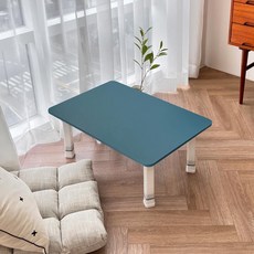 스토리퍼니쳐 국내생산 E0 LPM 4단높이조절 블랑 라운드 테이블, 초록