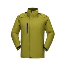 Rion 男士簡潔撞色拉鍊登山防風外套 JJ160