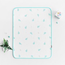 moms nature 嬰幼兒用 竹製 竹纖維 雙面可翻 防水墊, 1個, M哆呦
