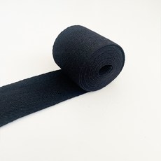 純棉織帶 50mm x 900cm, 黑色, 1個