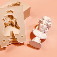 AngleThing 北歐人像雕塑矽膠模具 L號 15cm, 單色