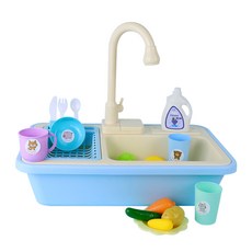 Happy Play 咕溜咕溜水槽廚房遊戲組, 藍色, 1組