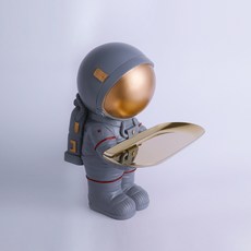 JINRI 北歐太空人簡約收納托盤, 灰色