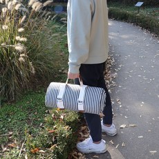 Edens 防水條紋野餐墊, 海軍藍