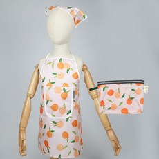 베베슈에뜨 아동용 방수 앞치마 두건 파우치 세트