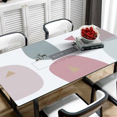 Market A 北歐風格 PVC 防水桌布墊, TYPE4, 60 x 120 cm