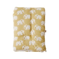 FRAMBOISE 大象圖案水貂毛被, 金黃色