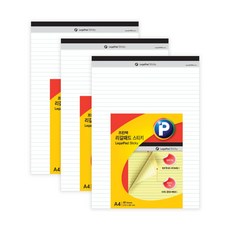 Printec A4自黏式法律便條紙, 白色, 3個