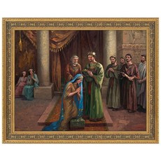 이요한 화백 캔버스 성화 31 에스더 왕비, 골드1