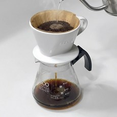 벨르디자인 도담 입문용 핸드드립 세트 2-4인용 화이트, 1세트, 드리퍼 + 서버, 600ml 1세트, 드리퍼 + 서버, 600ml