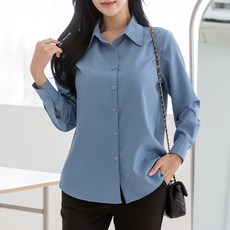 Dearlola 女款防皺長袖罩衫襯衫