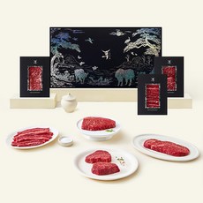 엄마네한우 등심 200g x 2개 + 채끝 200g + 안심 200g + 갈비살 200g x 2개 1++등급 (7) 프리미엄 선물세트 5호 (냉장), 1세트