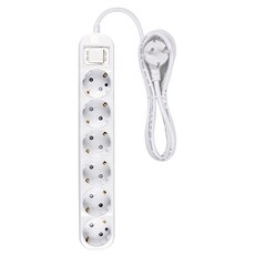 五星精密接地延長線 6孔, 1.5m, 單一顏色, 1個