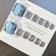 잇템샵 자석 젤 페디큐어 팁, 1개, 오션토닉