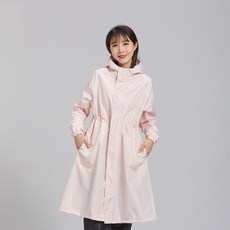 女性用Fitsa高級防水高爾夫雨衣, 淺粉色