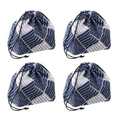 The Flow 方便好用布質野餐便當袋 002, 4個, 單一顏色