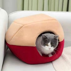 Day Soy 寵物柔軟雙色躲藏屋, 01 紅色