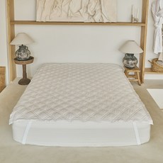 La Pomme Raul 60支紗羊毛飯店級鬆緊帶保潔墊 白色 SS(110 x 200 cm)