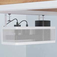 윤코 다용도 클럼프 멀티탭정리함, 1개, 화이트