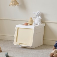 Modern House 堅固的滑動式方塊收納箱 S(29.2 x 37.5 x 30.7 cm), 黃色, 1個