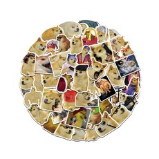 어리마켓 노트북 꾸미기 미국 감성 팬시 스티커 50p, 1세트, 5