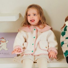 mollimelli 幼兒愛心好友柔軟搖粒絨外套