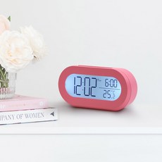 COBY 靜音電子時鐘, 粉色的