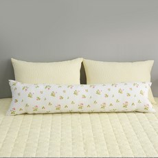 I'm Living 泡泡紗多功能長形靠枕, 玫瑰花