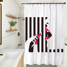 MarketA Pin-up Funky Picture 浴簾 YL107 180 x 180 cm, 1個