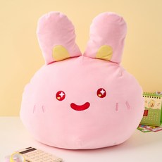 BUTTERSHOP 亮眼Scrabbit臉型抱枕, 粉紅色