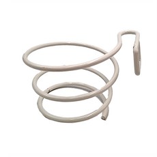 德利生活 無痕掛勾吹風機掛架, 白色, 1個