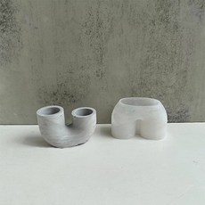 Homeflow 獨特幾何設計石膏矽膠模具, 單一顏色