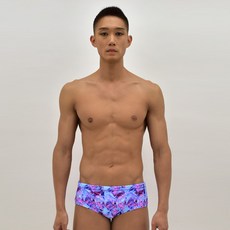 Lemon Sugar 紫水晶冰晶短版四角男性室內泳褲 LSSMN0032