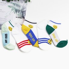 Kids FUTURE 兒童Happy Day網紗踝襪5雙組